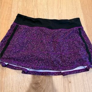 lululemon Purple and Black workout Skirt